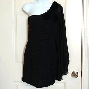 Black one flowy sleeve dress, NWOT